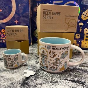 Disney 50th Anniversary Starbucks Hollywood Studios Mugs